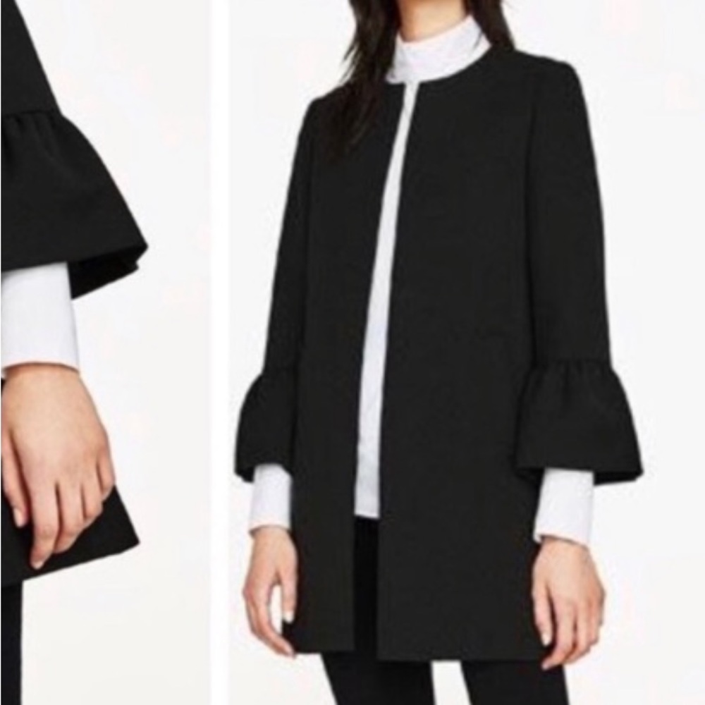 DO + BE Ruffle Classic Blazer Size Large - Picture 2 of 11